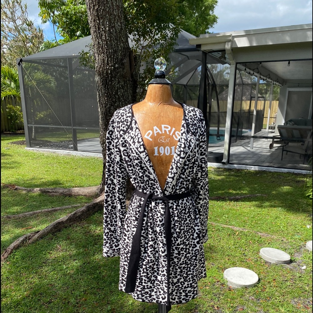 Animal Print wrap cardigan from Bloomingdales
